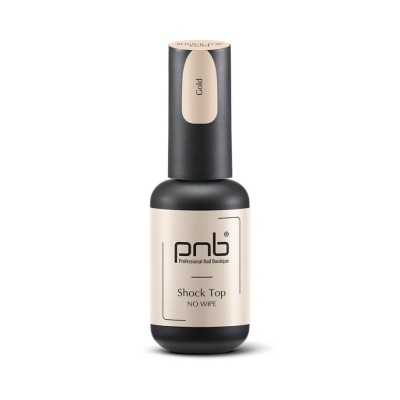 Top Coat No Wipe PNB - Shock - Gold - 8 ml