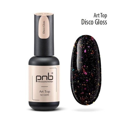 Top Coat No Wipe PNB - Art Disco Gloss - 8 ml