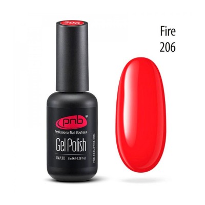 Esmalte semipermanente PNB - 206 Fire - 8 ml