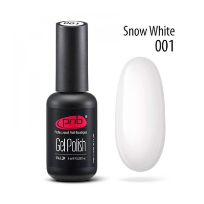 Esmalte semipermanente PNB - 001 Snow White - 8 ml
