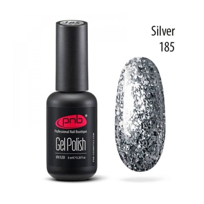 Esmalte semipermanente PNB - 185 Silver - 8 ml