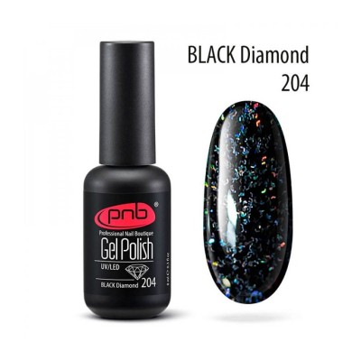 Esmalte semipermanente PNB - 204 Black Diamond - 8 ml