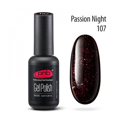 Esmalte semipermanente PNB - 107 Passion Night - 8 ml