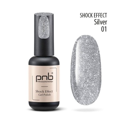 Esmalte semipermanente Shock Effect PNB - 01 Silver - 8 ml
