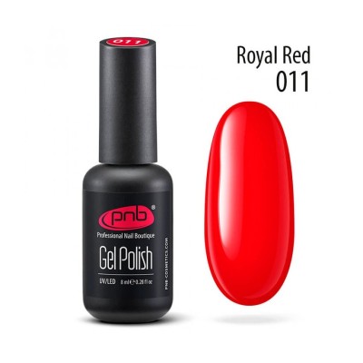 Esmalte semipermanente PNB - 011 Royal Red - 8 ml