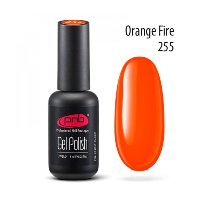 Esmalte semipermanente PNB - 255 Orange Fire - 8 ml