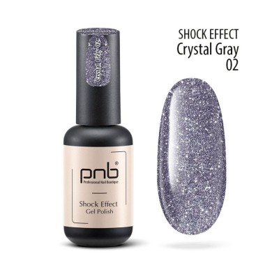 Esmalte semipermanente Shock Effect PNB - 02 Crystal Gray - 8 ml
