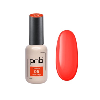 Esmalte semipermanente 3 en 1 PNB Podolac One Step - 06 Flame - 8 ml